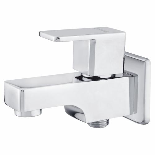 Two Way Bib Cock with Wall Flange